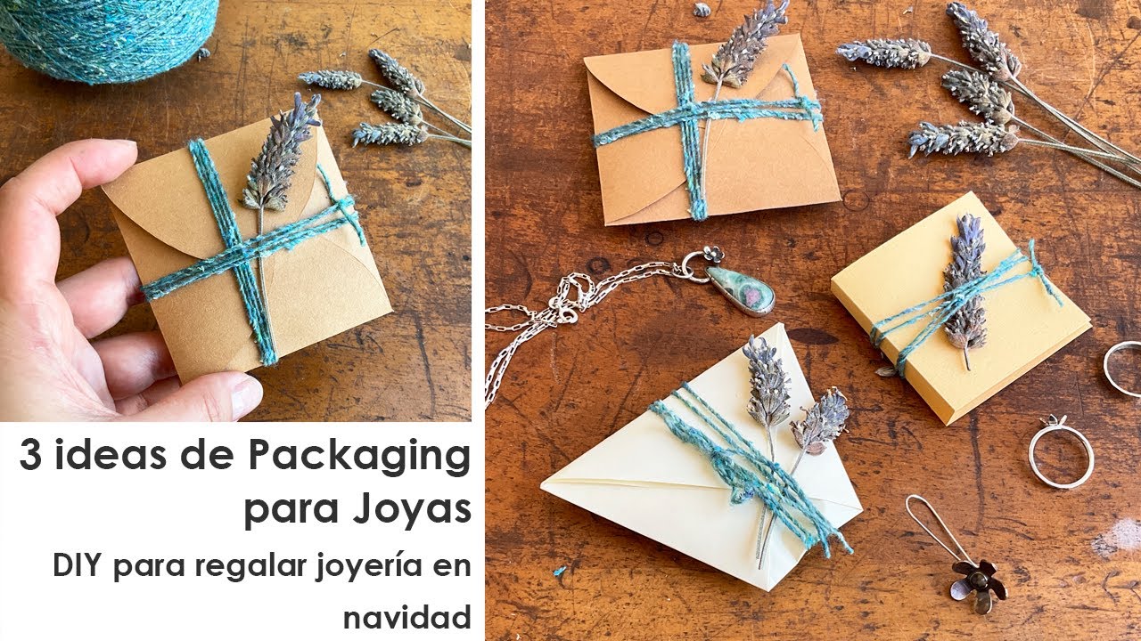 3 Ideas de Packaging Rápido y Fácil para Joyería. Packaging para Accesorios. DIY Packaging Ideas
