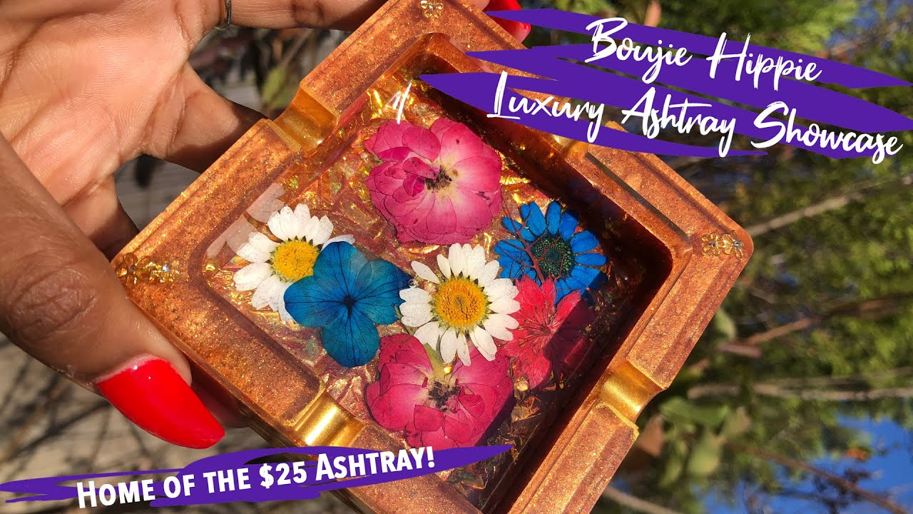 Boujie Hippie Luxury Resin Ashtray Compilation💜| Girly Stoner 2021 🌬| Pretty & Poppin 420 Ashtrays 😍