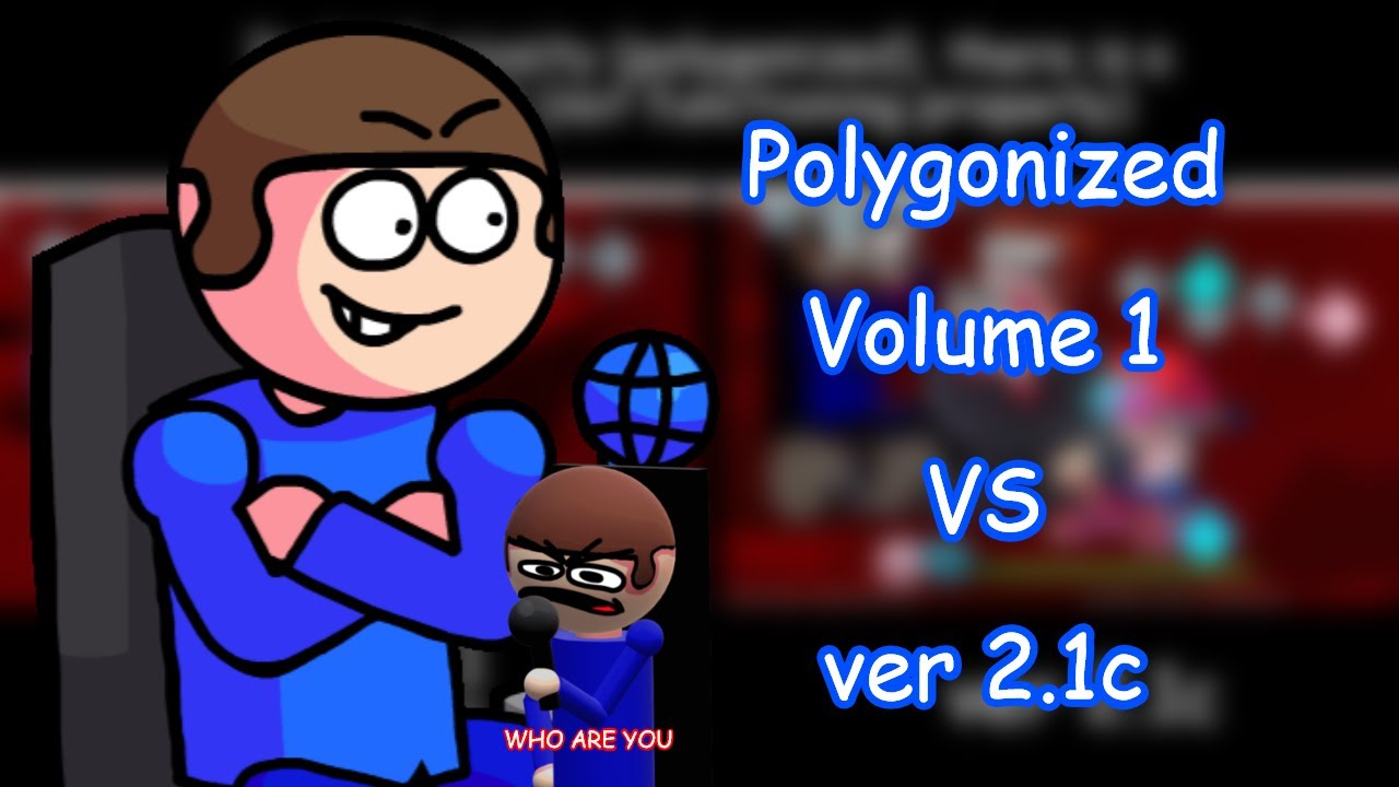 fnf Dave and Bambi : Polygonized but Comparison of Volume 1 and 2.1