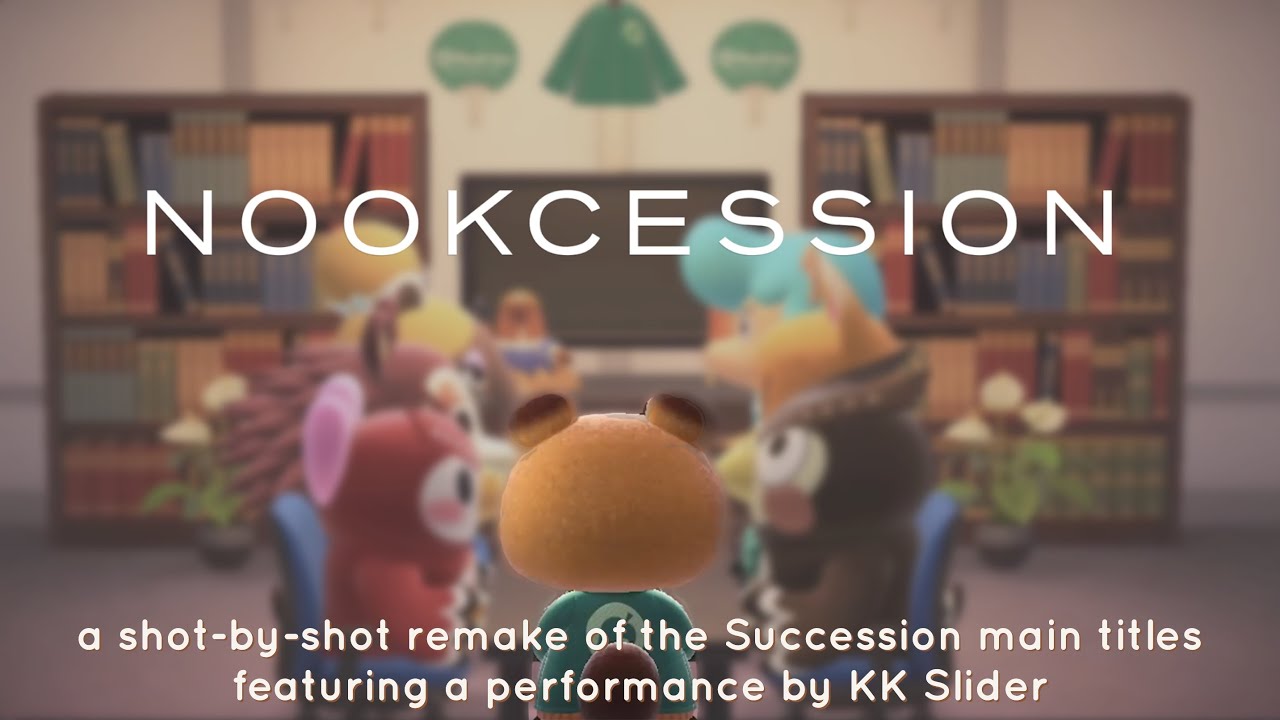 NOOKCESSION: KK Slider version, Animal Crossing x Succession shot-by-shot remake