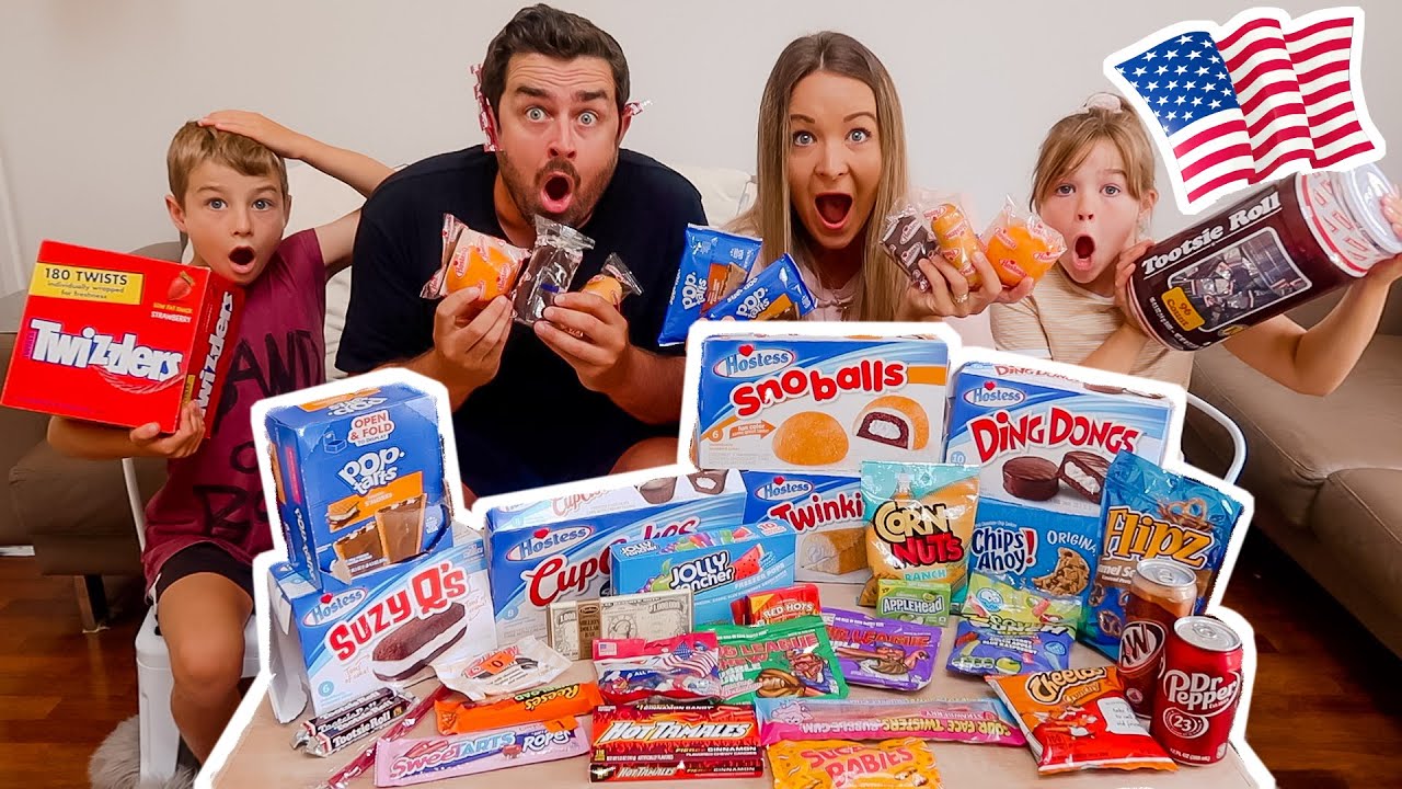 New Zealand Family Tries American Snack Foods!!