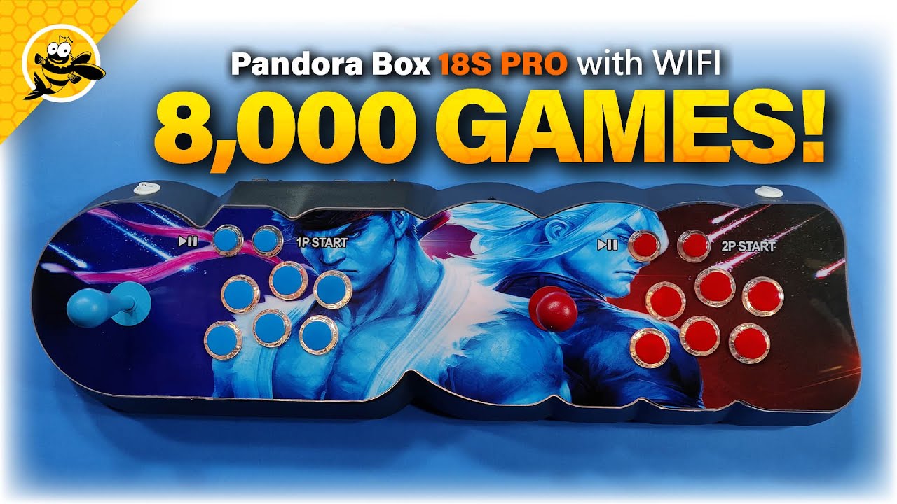 NEW Pandora Box 18s Pro with WiFi - Over 8,000 Built-In Retro Arcade Games!