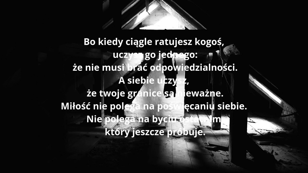 „Nie ratuj kogoś kosztem siebie”