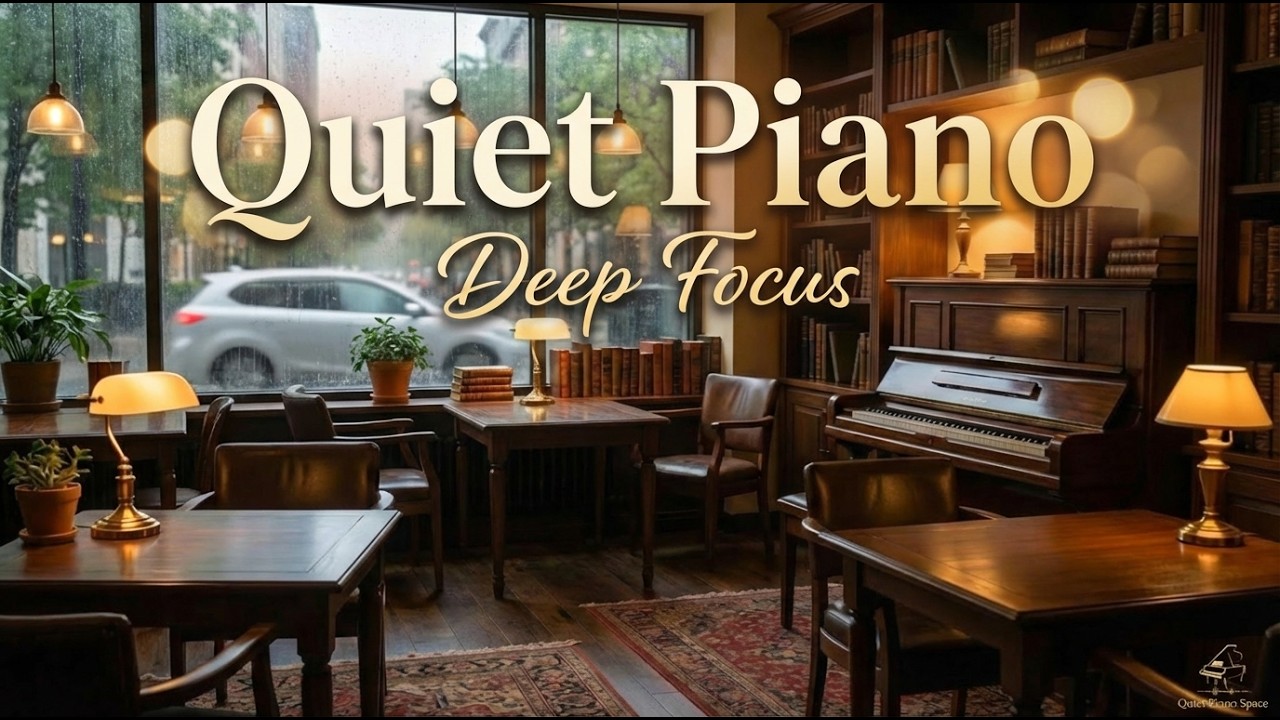Deep Focus Piano Music for Long Study Sessions | Quiet & Minimal Piano | Quiet Piano Space
