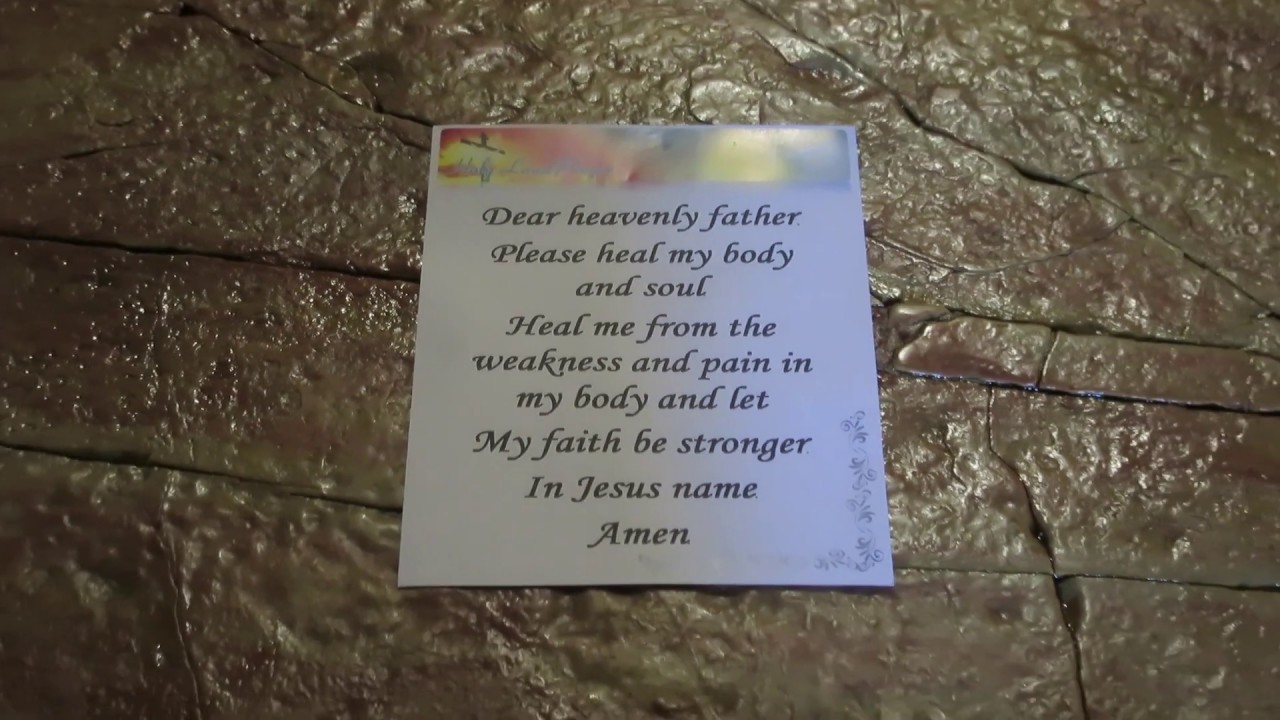 Prayer Request Heal my Body and Soul - Holy Land Prayer