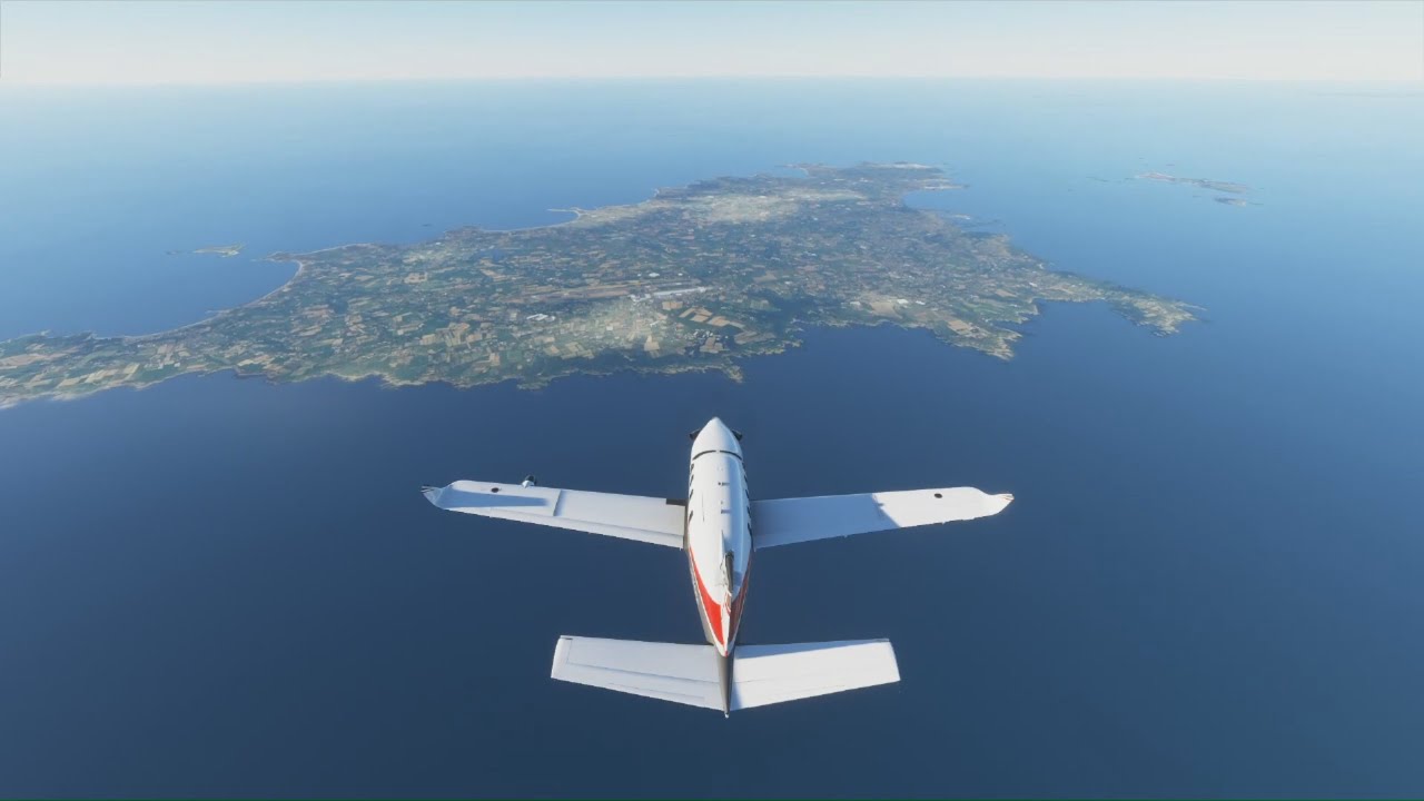 Flying over Guernsey, Herm & Sark on the new Microsoft Flight Simulator 2020