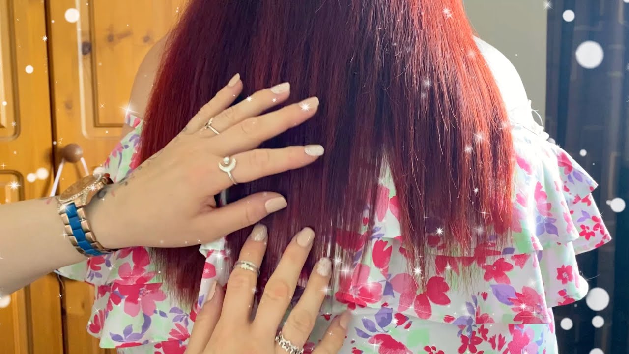 ❣️ ASMR ~ Tingly Hair Combing, Brushing & Hair Play ~ Back Pamper ~ Soft Hand Movements ~ Relax ❣️