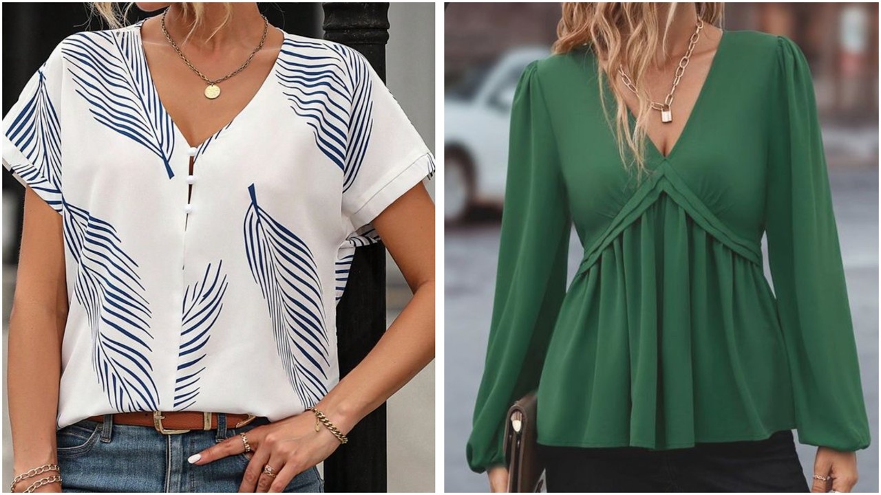 Moda 2026 BLUSAS BONITAS 100”Ideas De blusas bonitas MODELOS casuales 25/26 #fashion #shirts #style