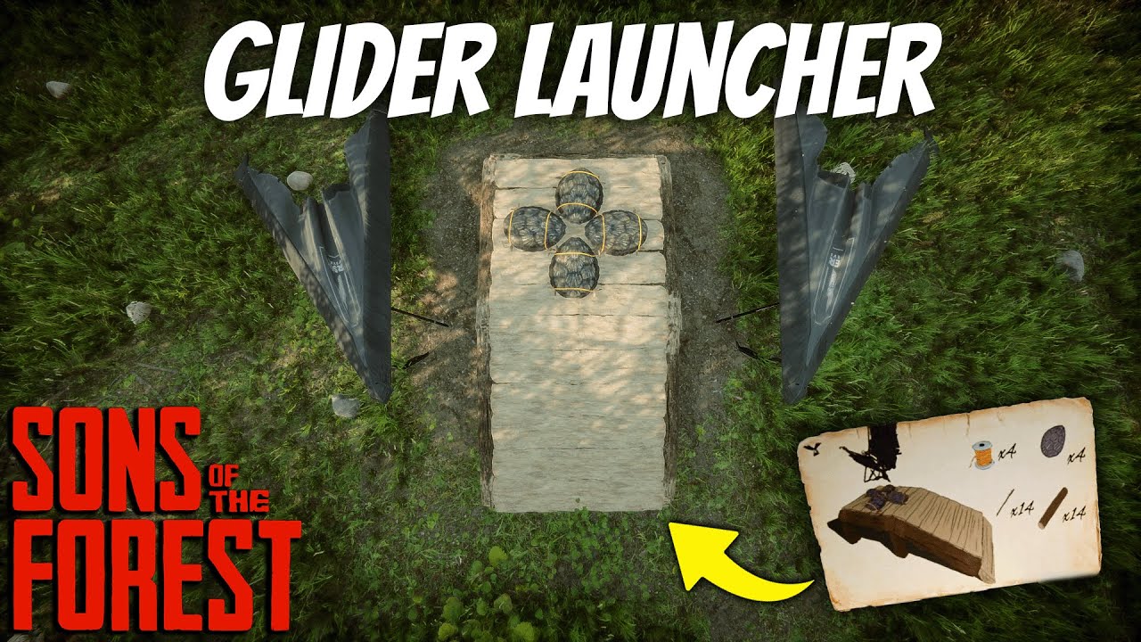 How To Find GLIDER LAUNCHER Blueprint In Sons Of The Forest 1.0 Full Release (+TEST)