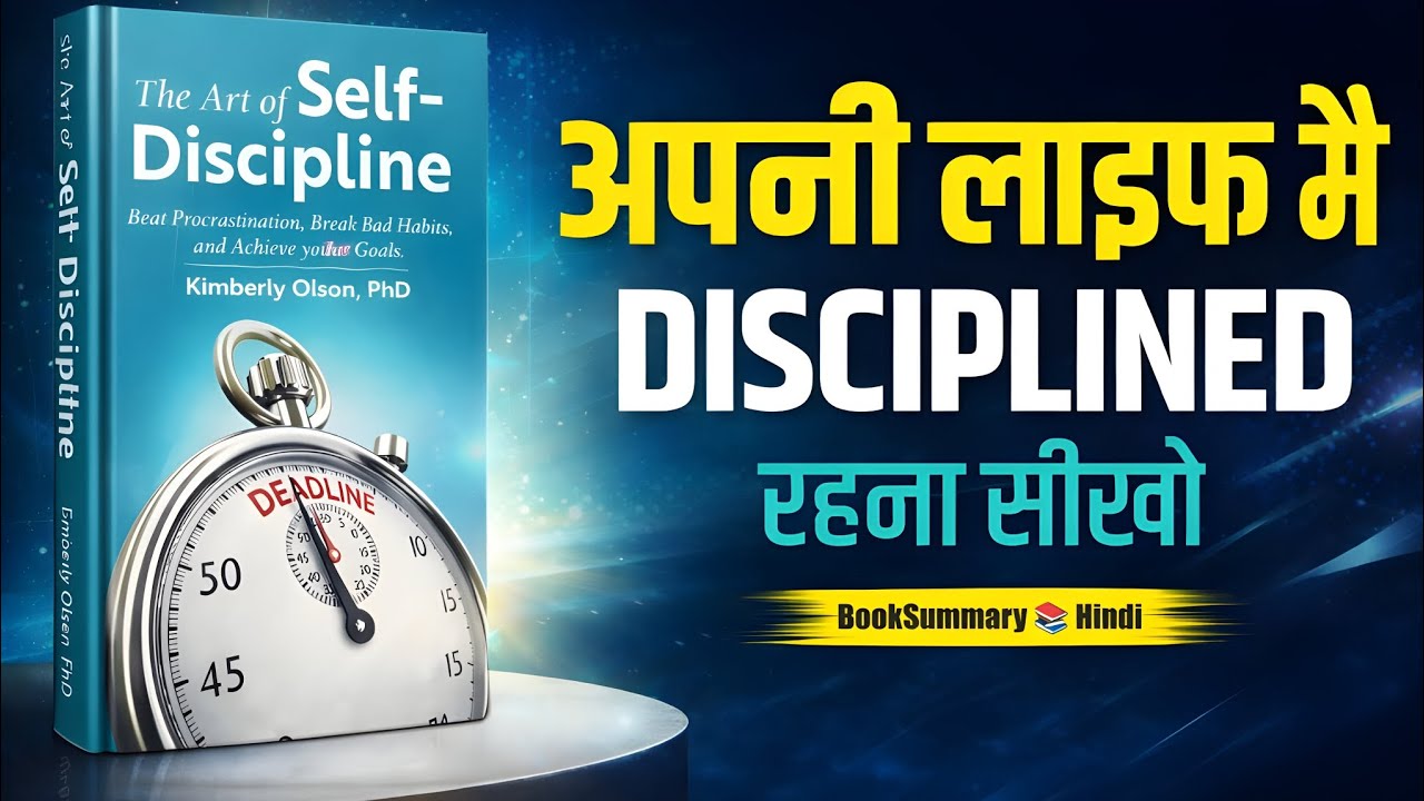 Self Discipline Ka Science 🔥 | The Art of Self-Discipline Book Summary in Hindi