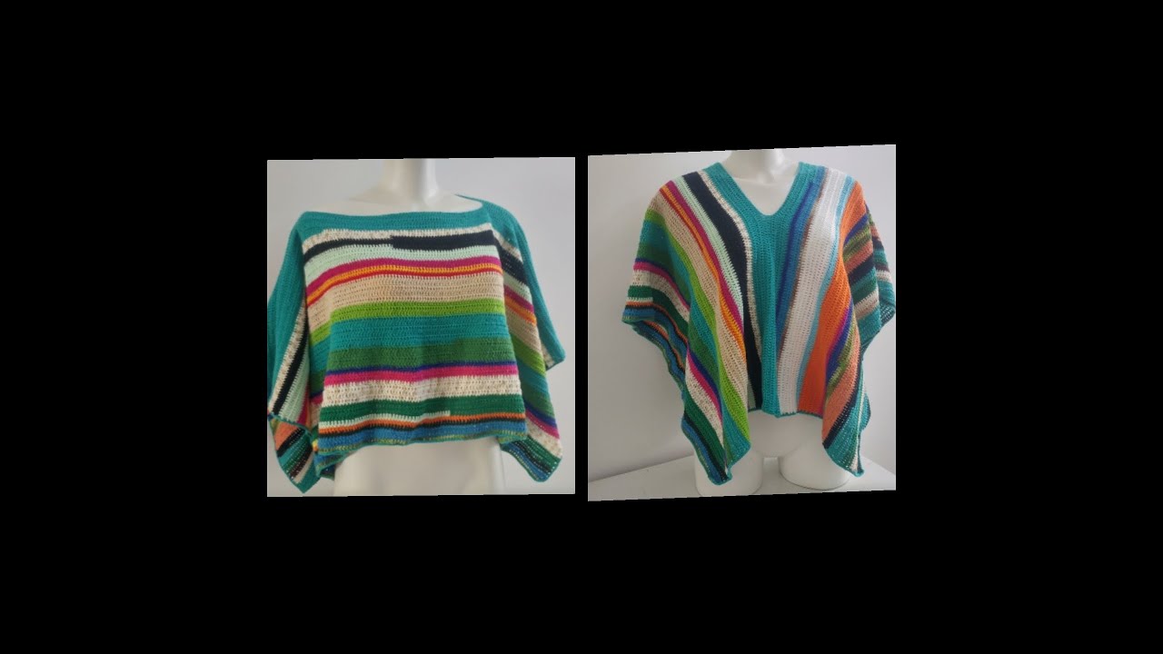 Bohemian Poncho - Poncho Boho - Poncho Fácil, Nível Iniciante - Kátia