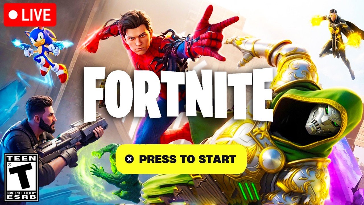 *NEW* FORTNITE UPDATE OUT RIGHT NOW!! NEW SPIDER-MAN EVENT, NEW MAP, NEW SPRITES & MORE! (LIVE)