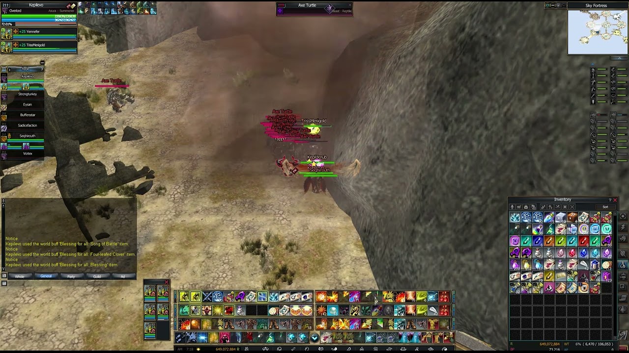 Rappelz Official Undine 211 Overlord Sky Axe Turtle
