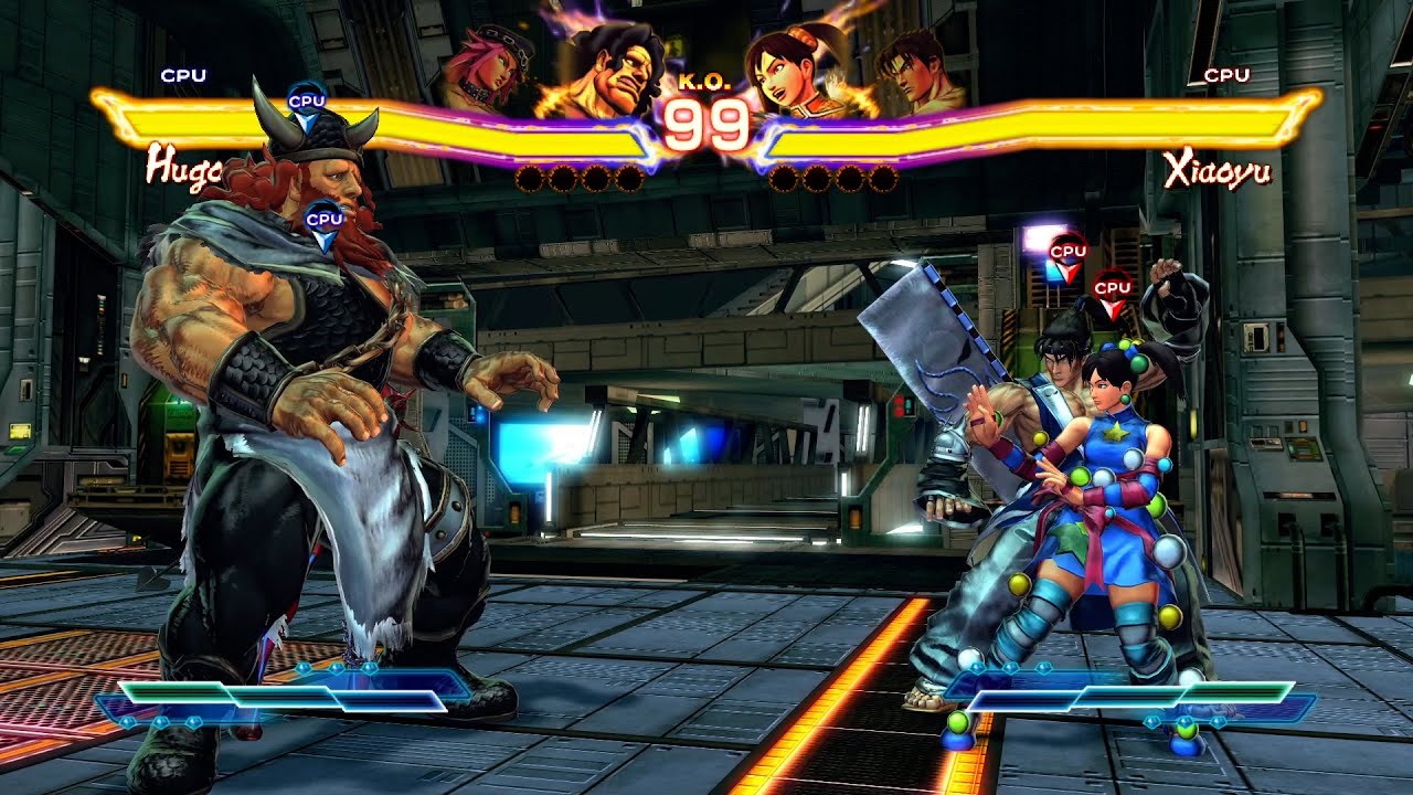 Poison и Hugo против Jin и Xiaoyu в Street Fighter X Tekken!