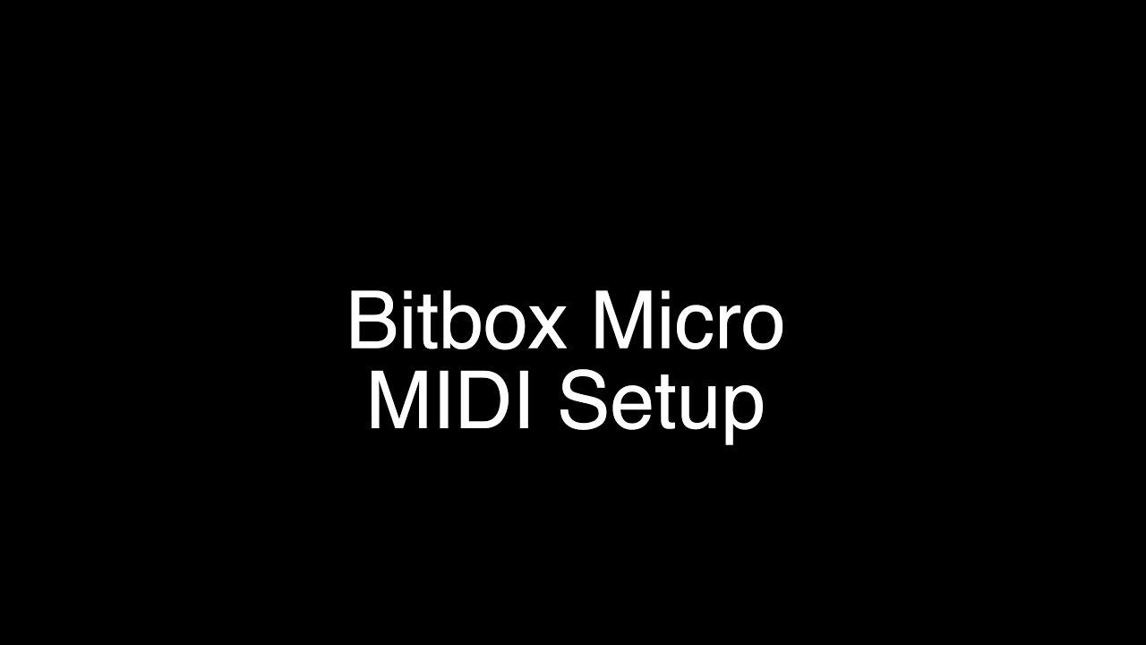 1010music Bitbox Micro MIDI Setup