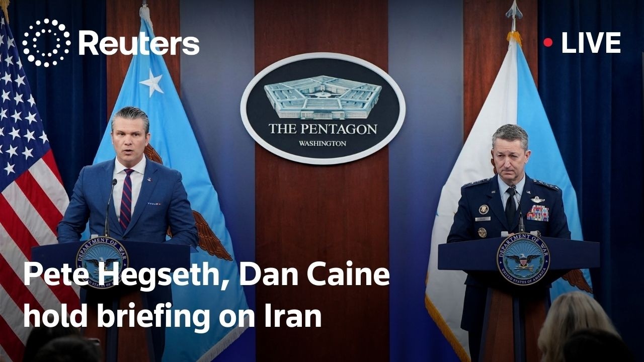 LIVE: Hegseth, Caine hold briefing on Iran