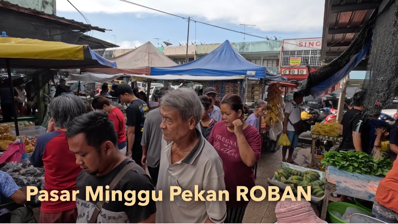 Sarawak Pasar Tamu Roban Bahagian Betong yang sangat meriah🌼Pekan persinggahan Pan Borneo✌️