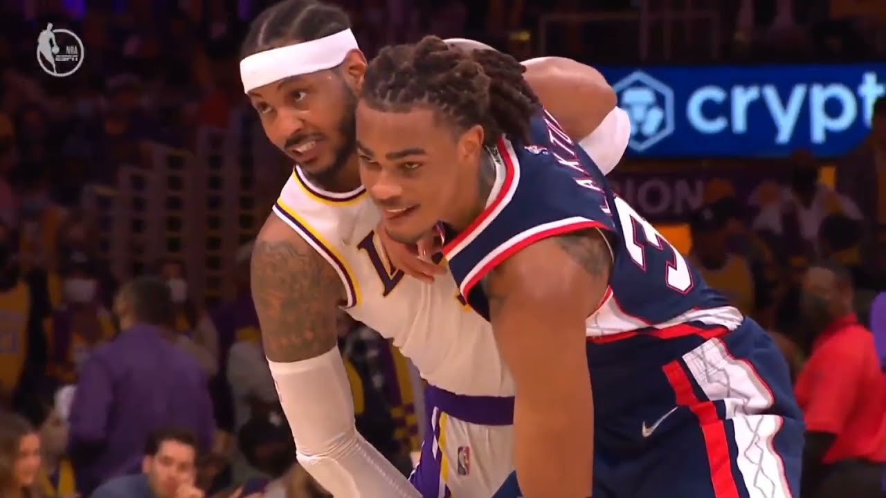 Carmelo Anthony Leads the NBA in technical foul #nba #lakers  #shorts #mrchris