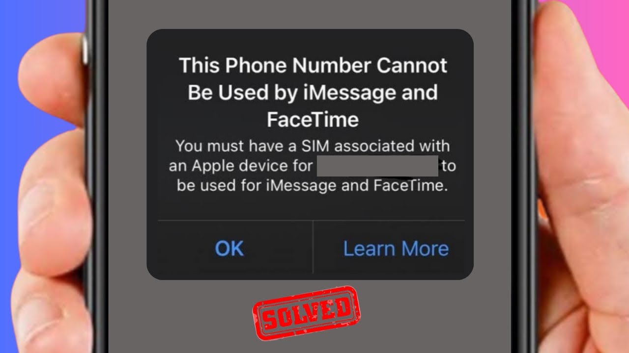You Must Have A Sim Associated With An Apple Device For to Be Used for iMessage and Facetime