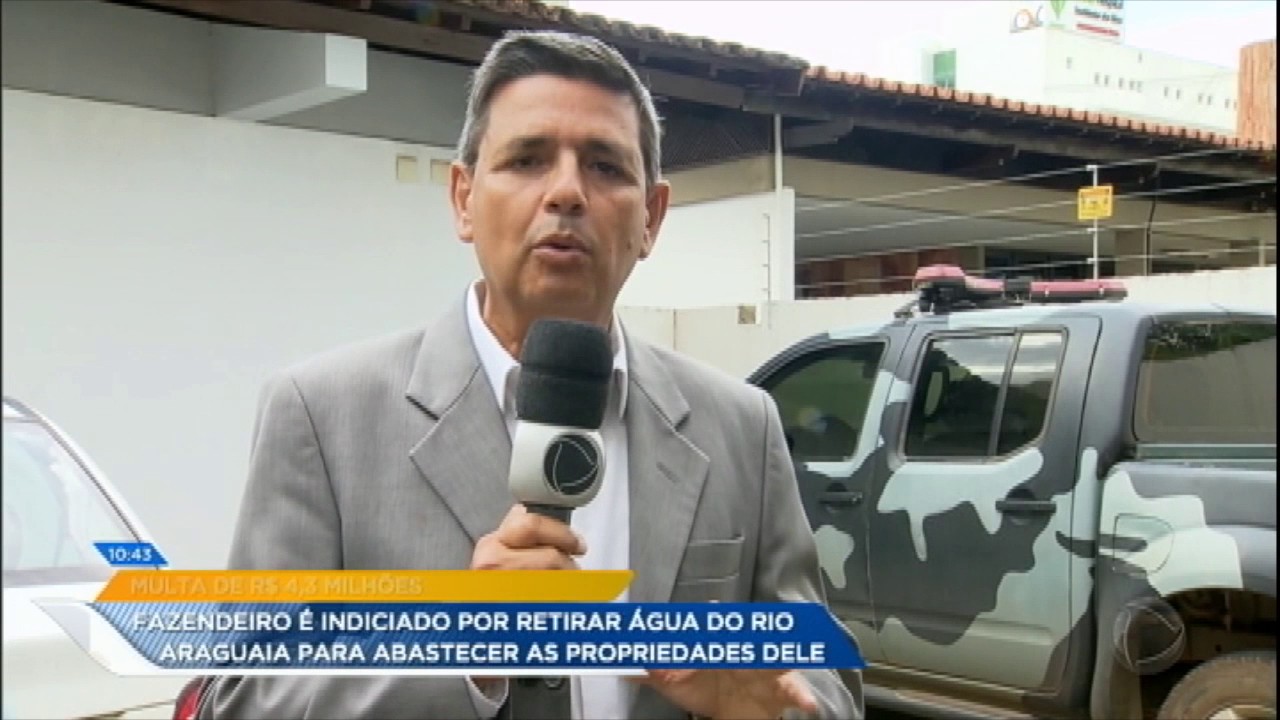Fazendeiro &eacute; multado por desviar &aacute;gua do rio Araguaia