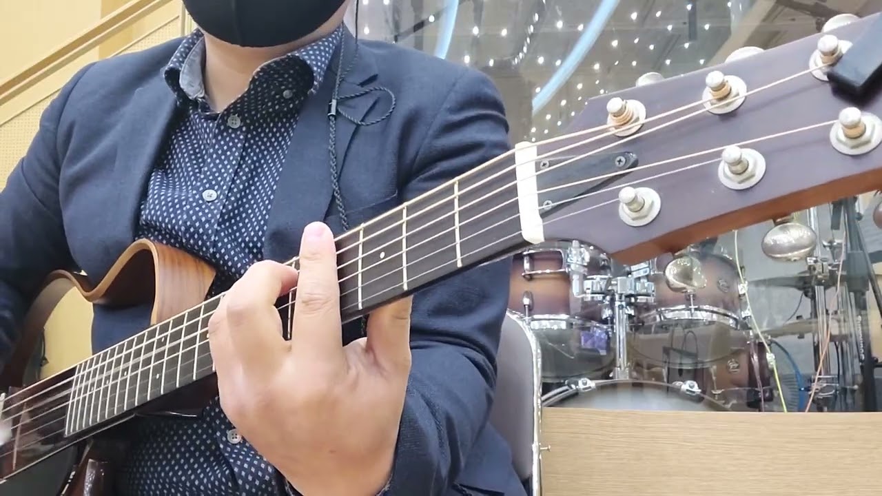  감사함으로ㅣ 통기타커버 ㅣ 예배실황ㅣ 후니기타 #후니기타 #yamaha #silentguitar #sgl200s #야마하사일런트