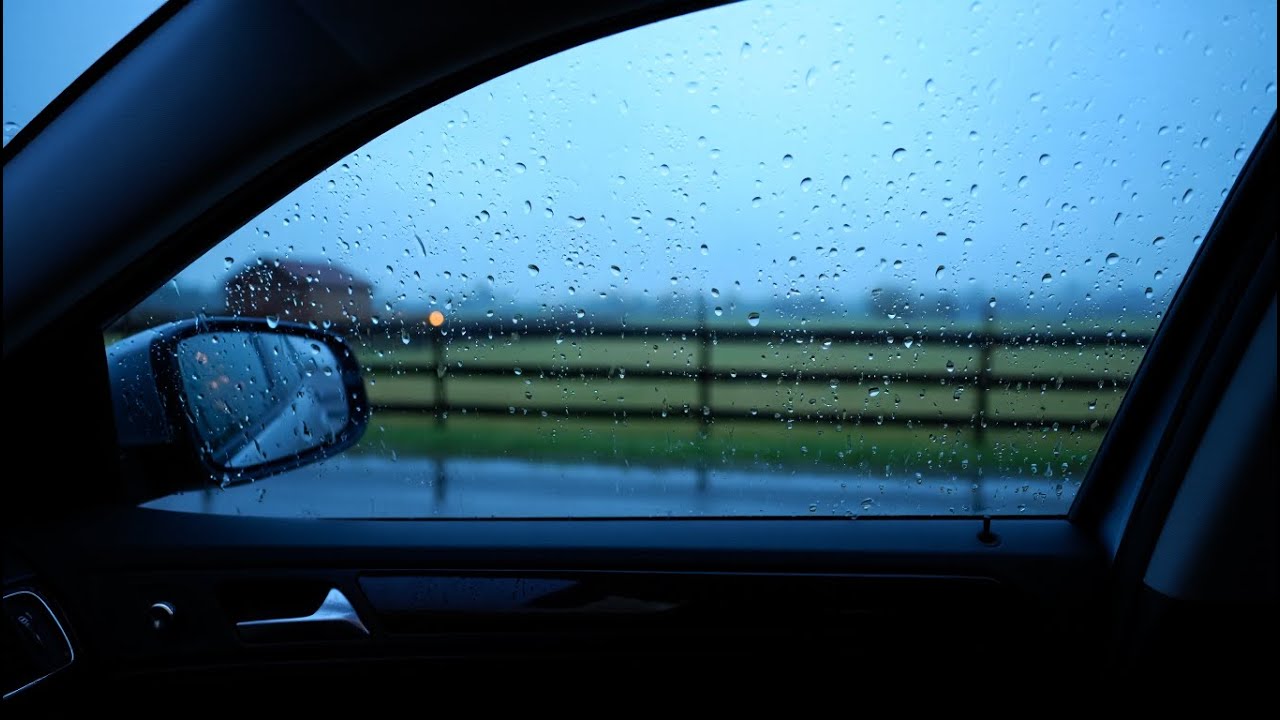 Calming Rain Inside a Car for Deep Sleep, Focus, and Stress Relief