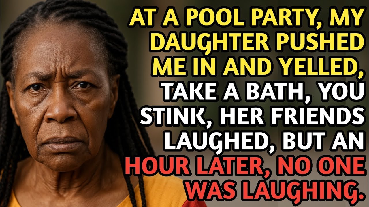 My daughter pushed me into the pool, they laughed but an hour later, their smiles turned to silence