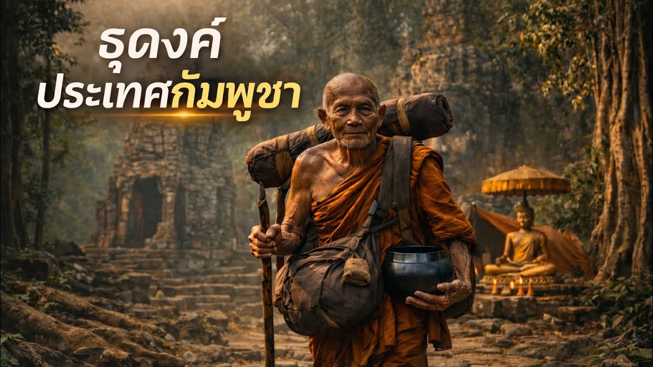 หลวงปู่ดินธุดงค์ประเทศกัมพูชา : ตำนานพระธุดงค์
