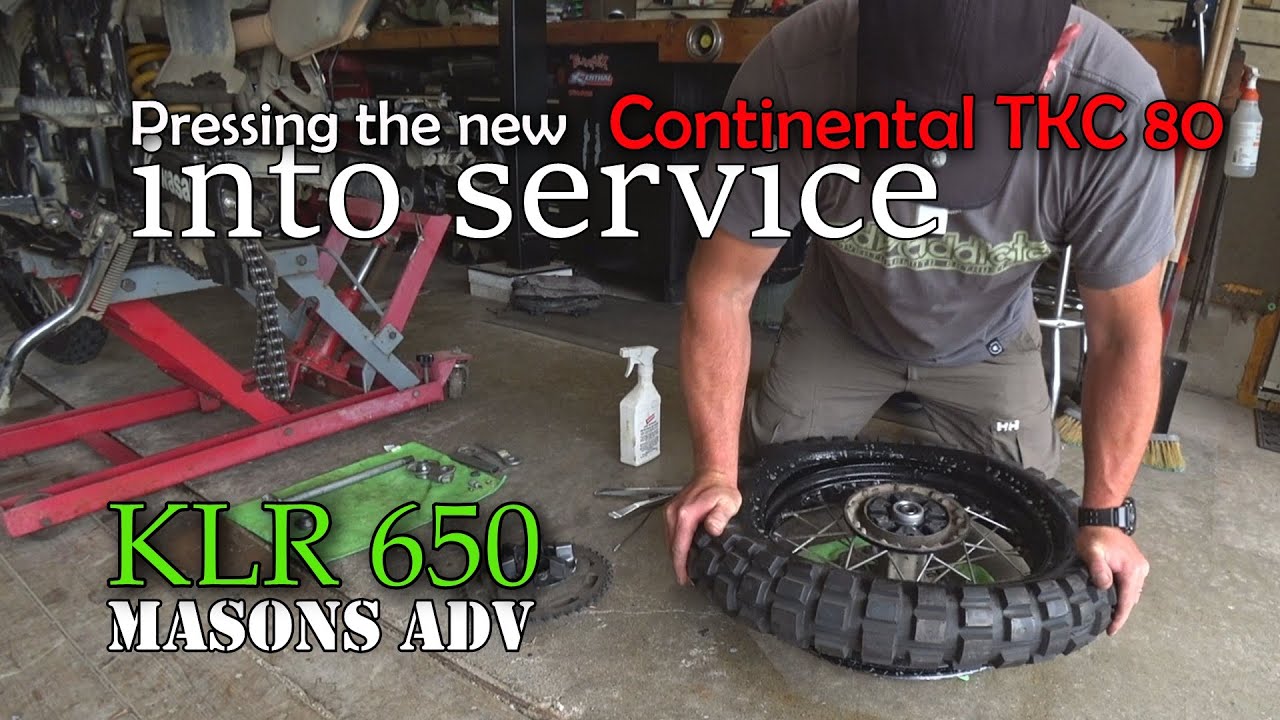 Rear tire swap on the KLR 650  | Masons ADV |