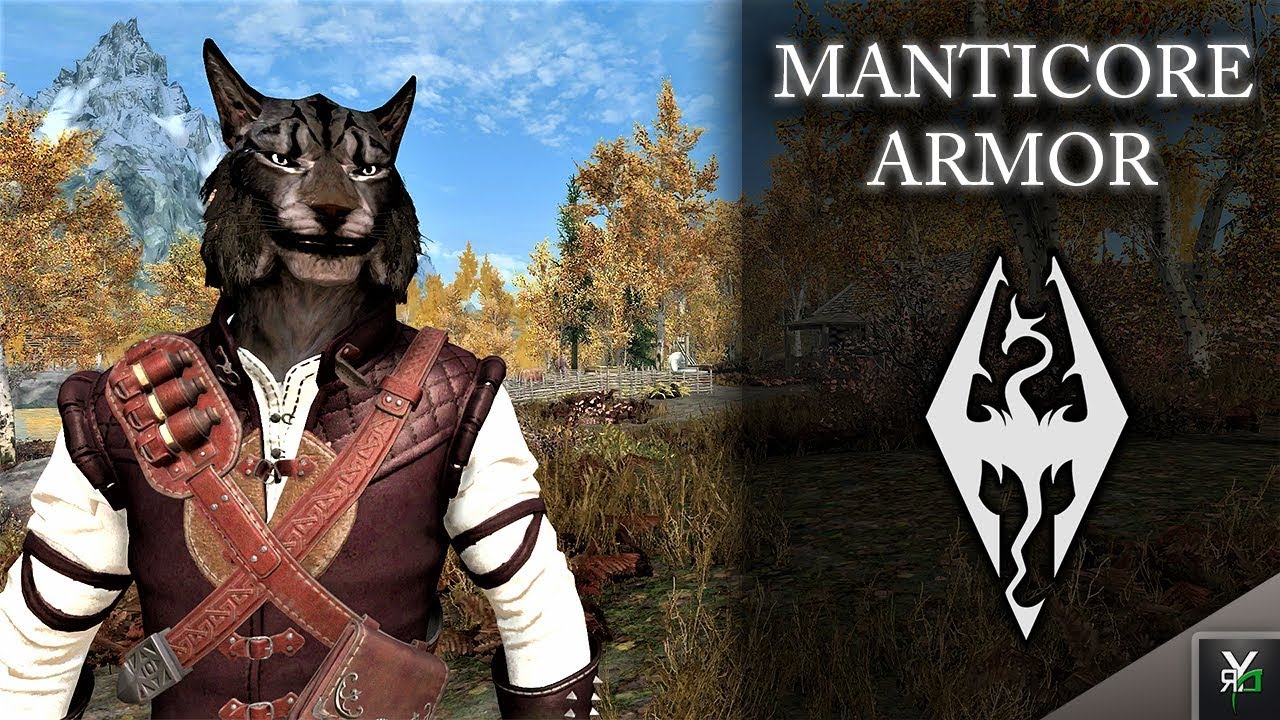 MANTICORE ARMOR!!- Xbox Modded Skyrim Mod Showcase