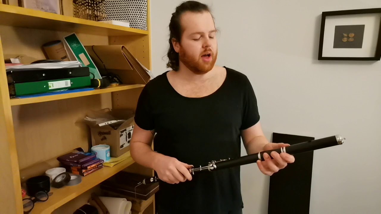 Unbranded, low pitched German 11 key flute demo.