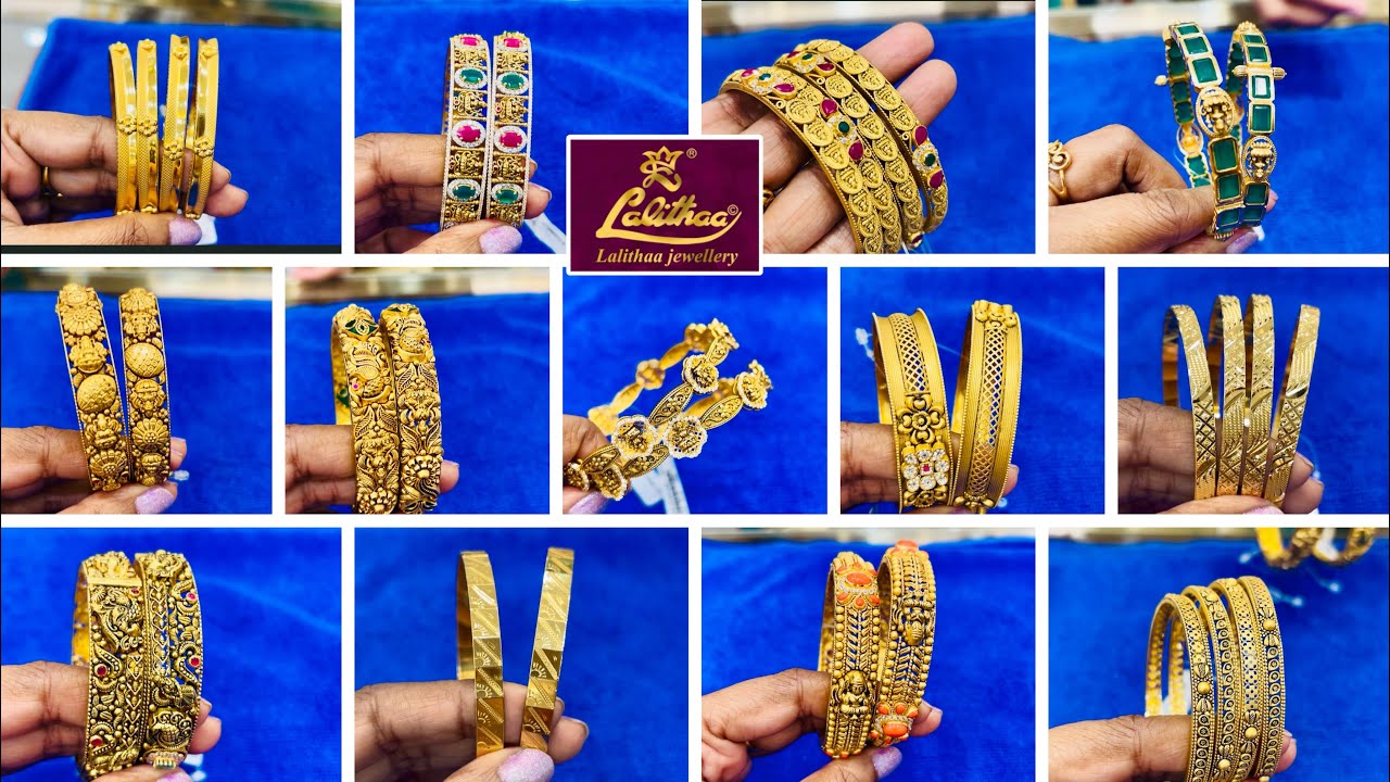 #2026 Lalithaa jewellery Mart Gold Bangles Designs 4.1% Making |Lightweight 22kt Gold Bangles design