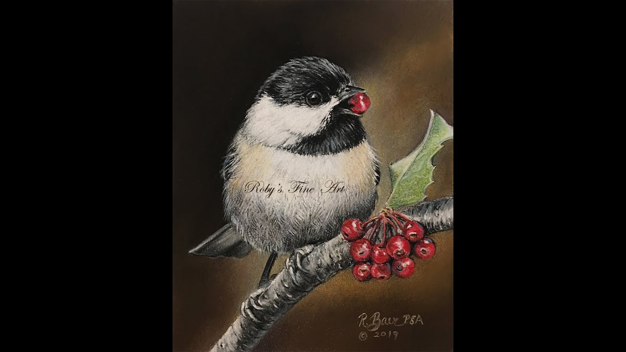 Chickadee Pastel Painting Demonstration