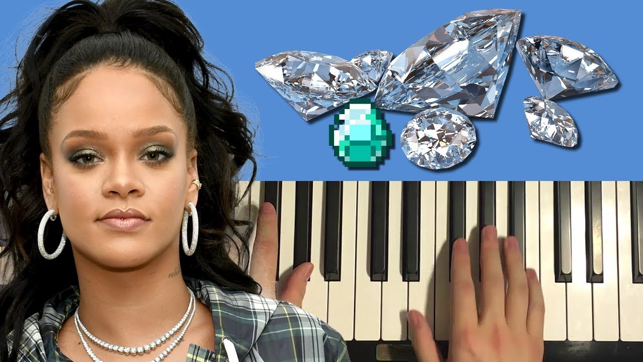 Rihanna - Diamonds (Piano Tutorial Lesson)