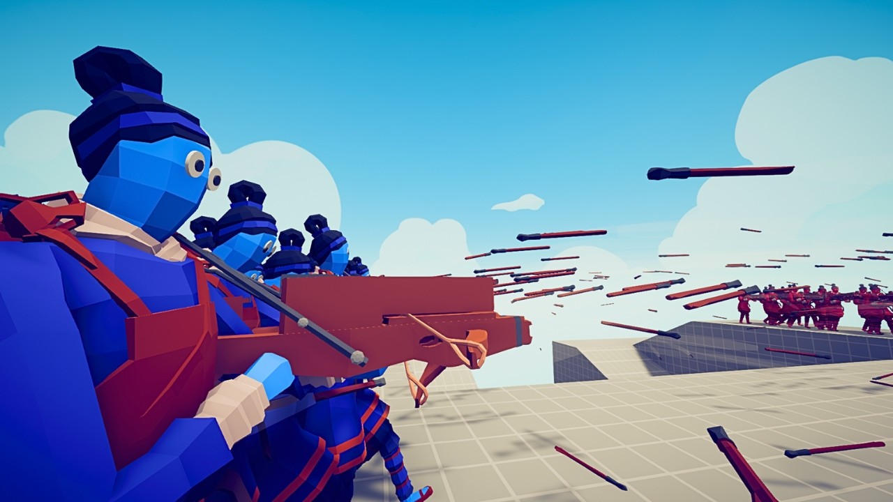 60x vs 60x RANGED SAME UNITS PORT BATTLE - TABS | Totally Accurate Battle Simulator