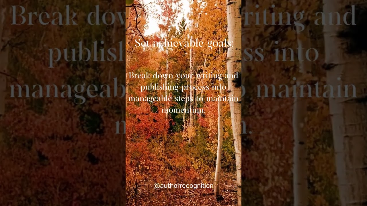 Tips for Self Published Authors | Shorts | Author Recognition