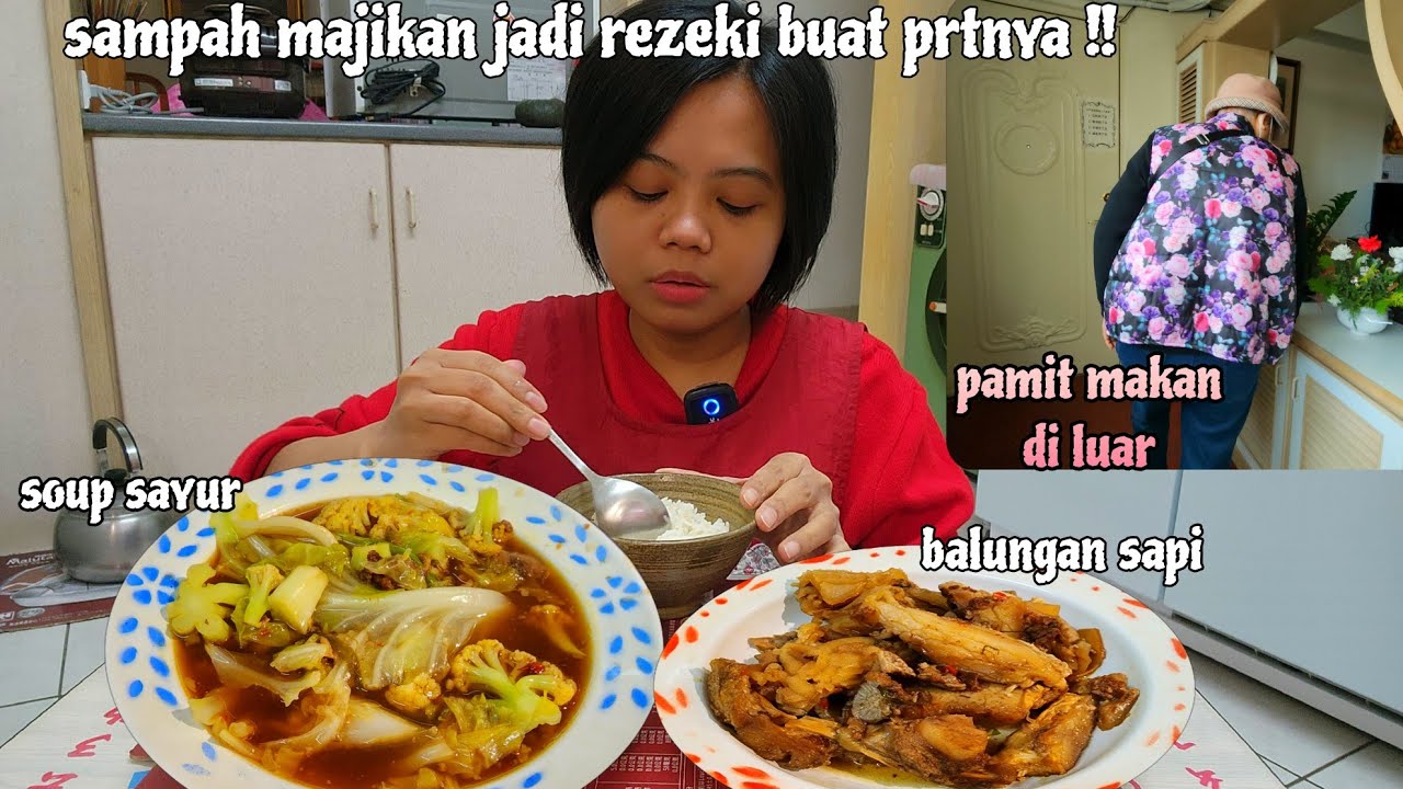 Sampah Majikan Jadi Rezeki Buat Prtnya !! Masak Soup pakai tulang2 sapi -