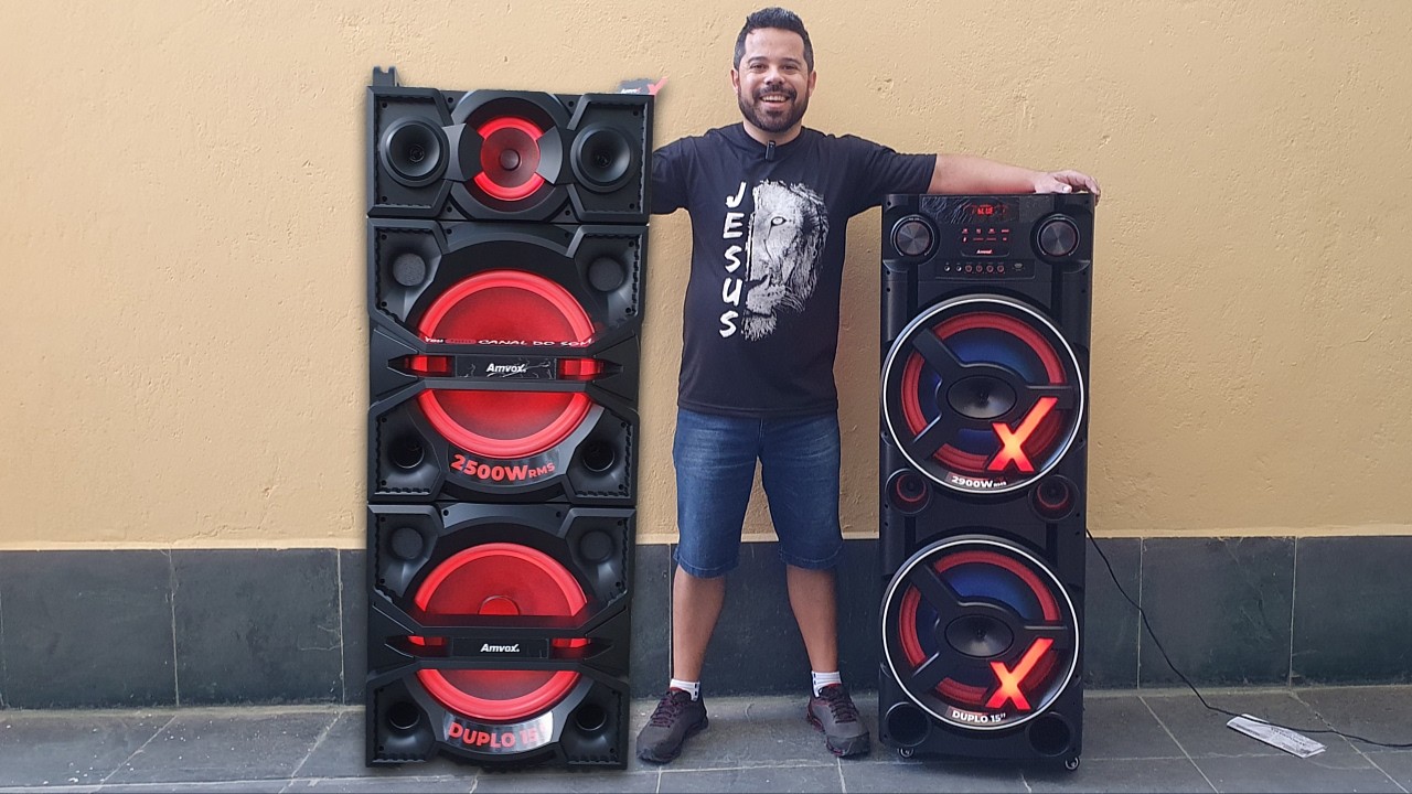 🟢 Amvox 2900w Vs. Amvox 2500w Qual Toca Mais Forte No Ultimo Volume Em Área Aberta? 🟢 #amvox