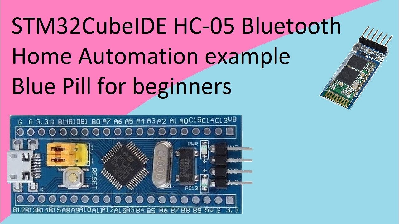 68. Bluetooth-модуль STM32CubeIDE HC 05 с STM32F103C8T6 (домашняя автоматика)