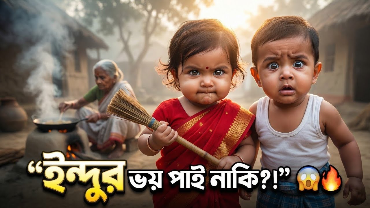 বাংলাদেশি গ্রামে পিচ্চিদের আগুন মুহূর্ত 🔥😂 | bangladeshi Village Viral Comedy! #funny #comedy #viral