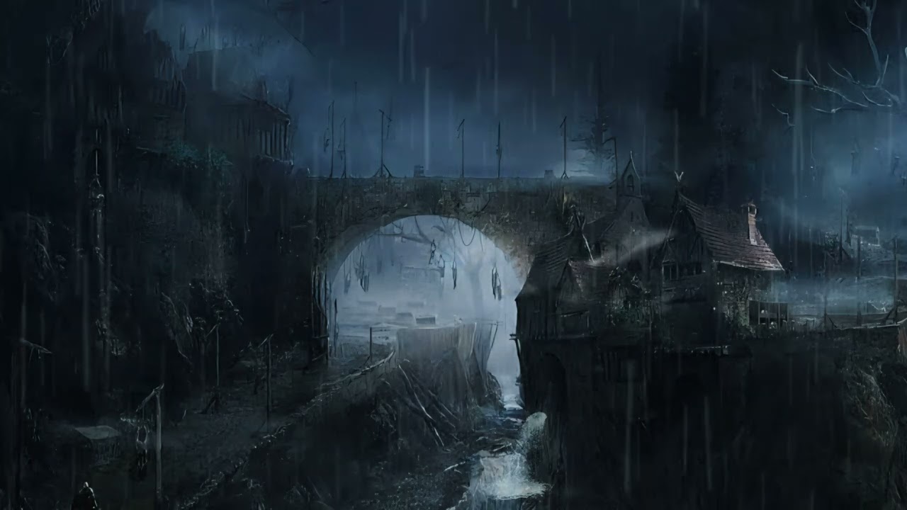 Elden Ring Character Creation Theme | Slowed + Reverb with Rain & Thunder Sounds