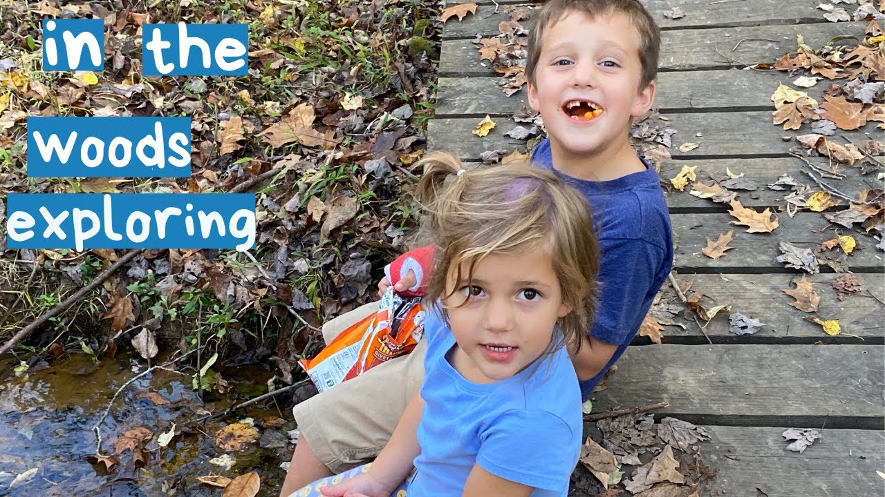 Walking In Woods Exploring With Kids and Having a Picnic | Clean Fun