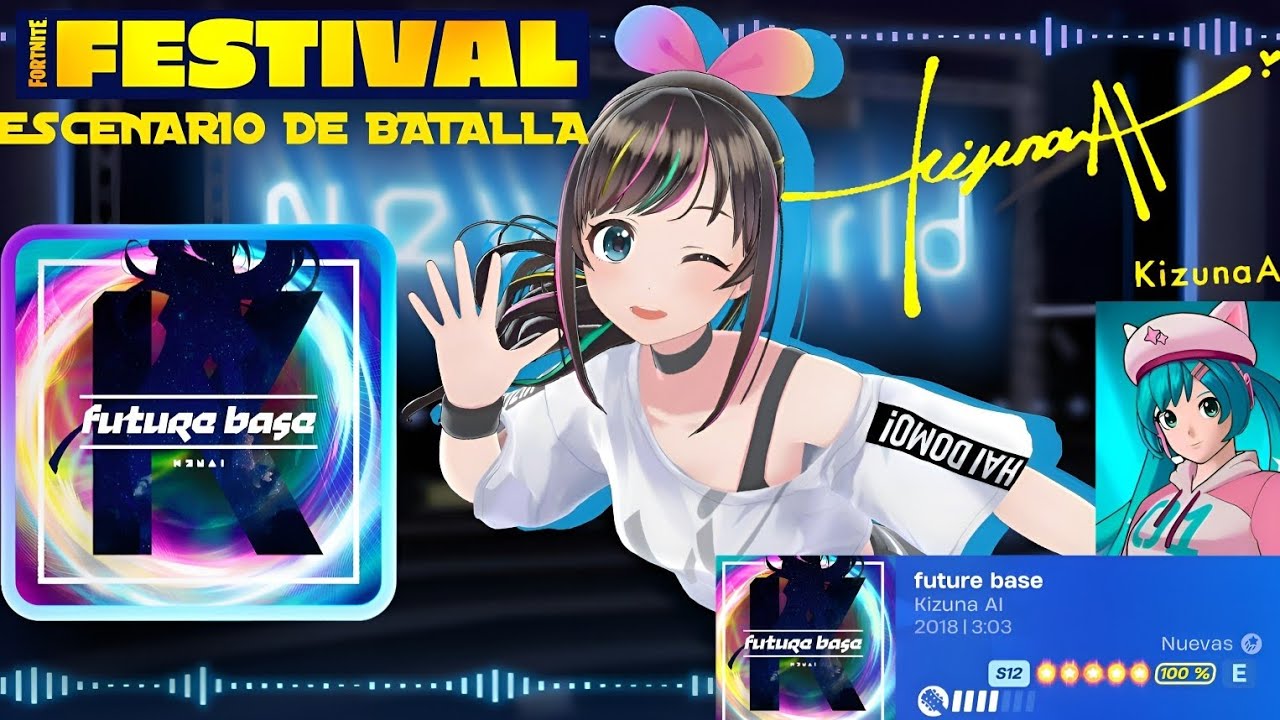 Kizuna Al - Future Base "Guitar" Experto/100% Perfect/Escenario Principal/Fortnite Festival 