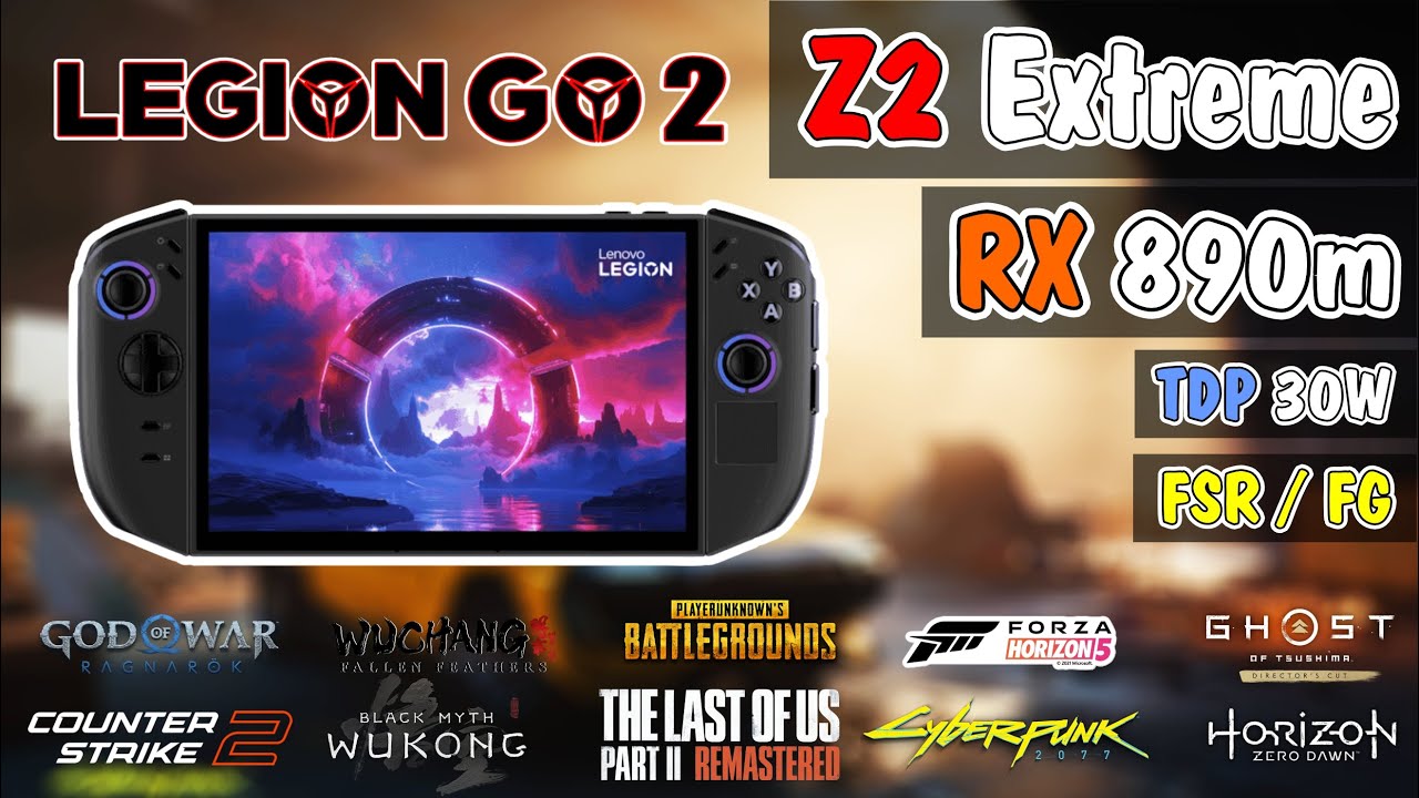 Legion Go 2 | Test Game 1080p Medium Setting TDP 30W