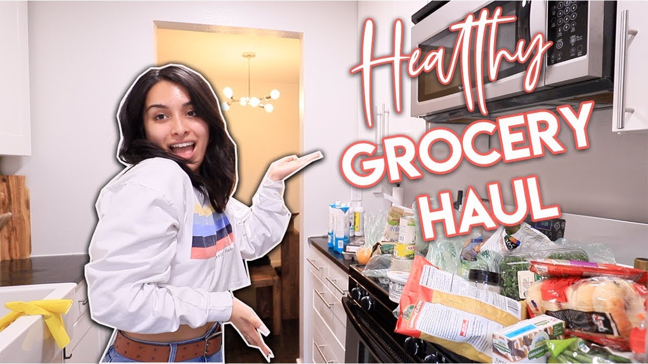HEALTHY Grocery Haul (Easy Lunch/Dinner Ideas+  Snacks!) | Jazmine Garcia