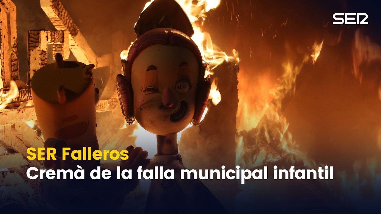 Cremà de la falla municipal infantil | #SERFalleros | Fallas 2026 |