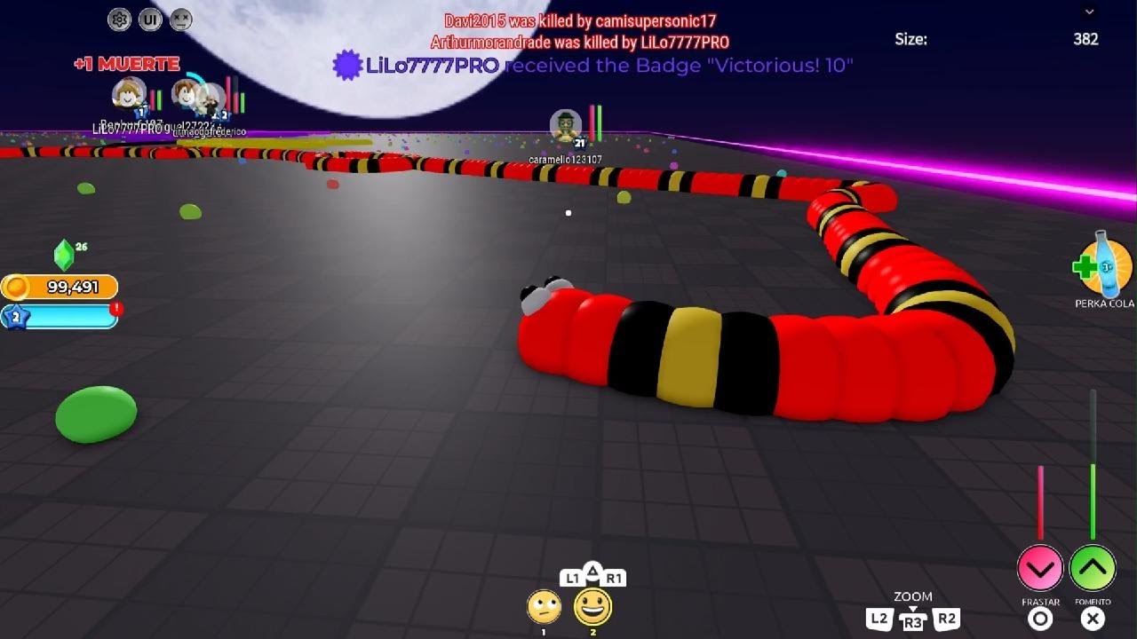 Hice otro video de SLITHER IO de ROBLOX!!😀😀