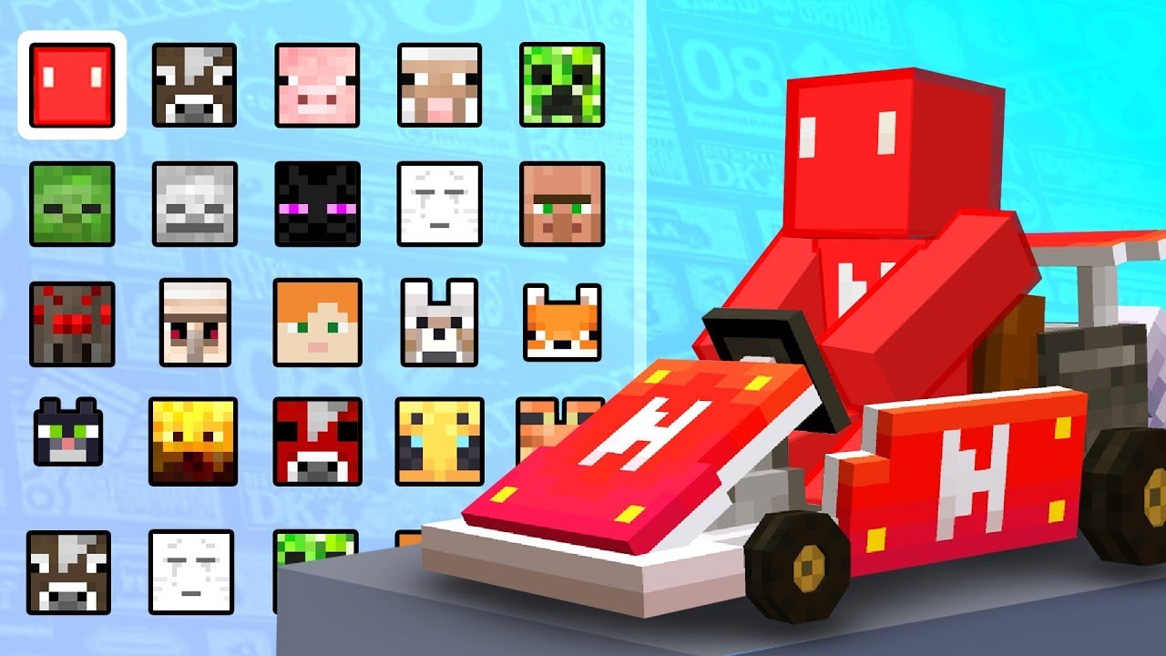 Rehice Mario Kart World en Minecraft