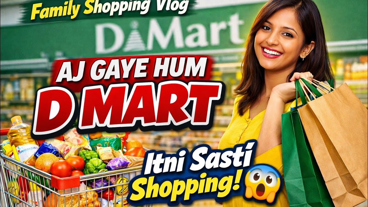 D Mart Shopping Vlog | Ghar Ka Monthly Rashan Le Aaye 💛