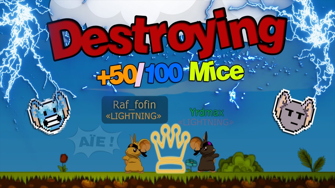 ► Raf_fofin & Yrdmax +50/100 MICE Racing Gameplay #5 - Transformice